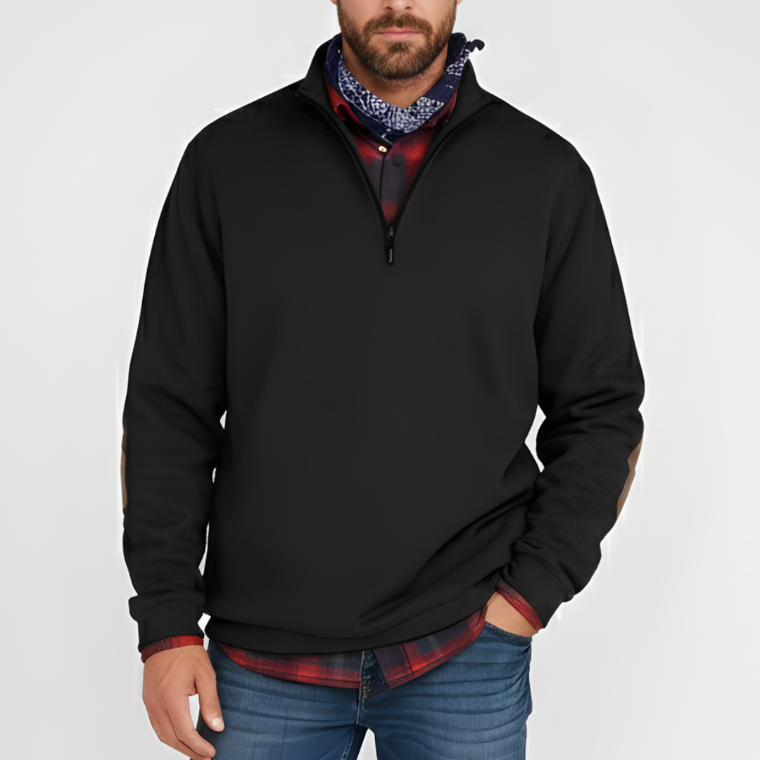 Heren Trui met Halve Rits Casual en Comfortabel