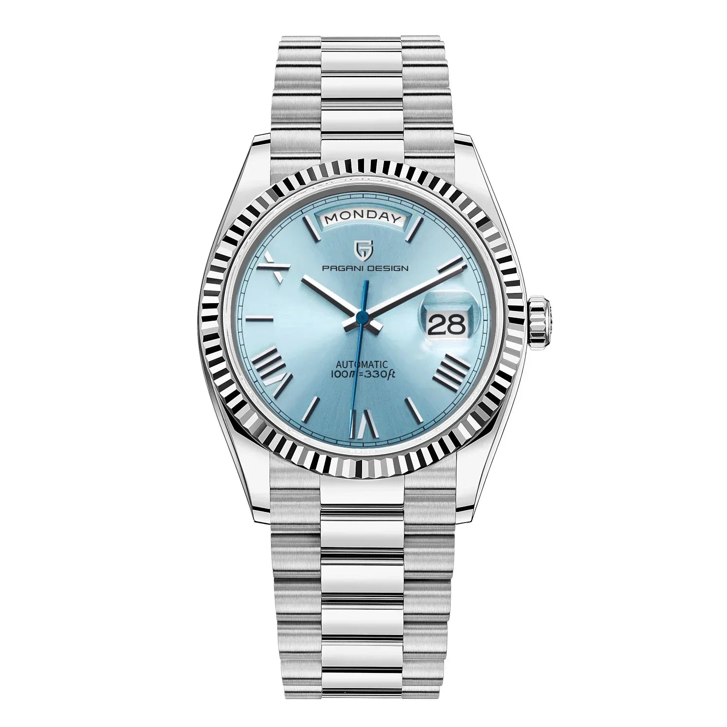 Luxe Heren Automatisch Horloge – Zelfopwindend Roestvrij Staal met Kalenderfunctie