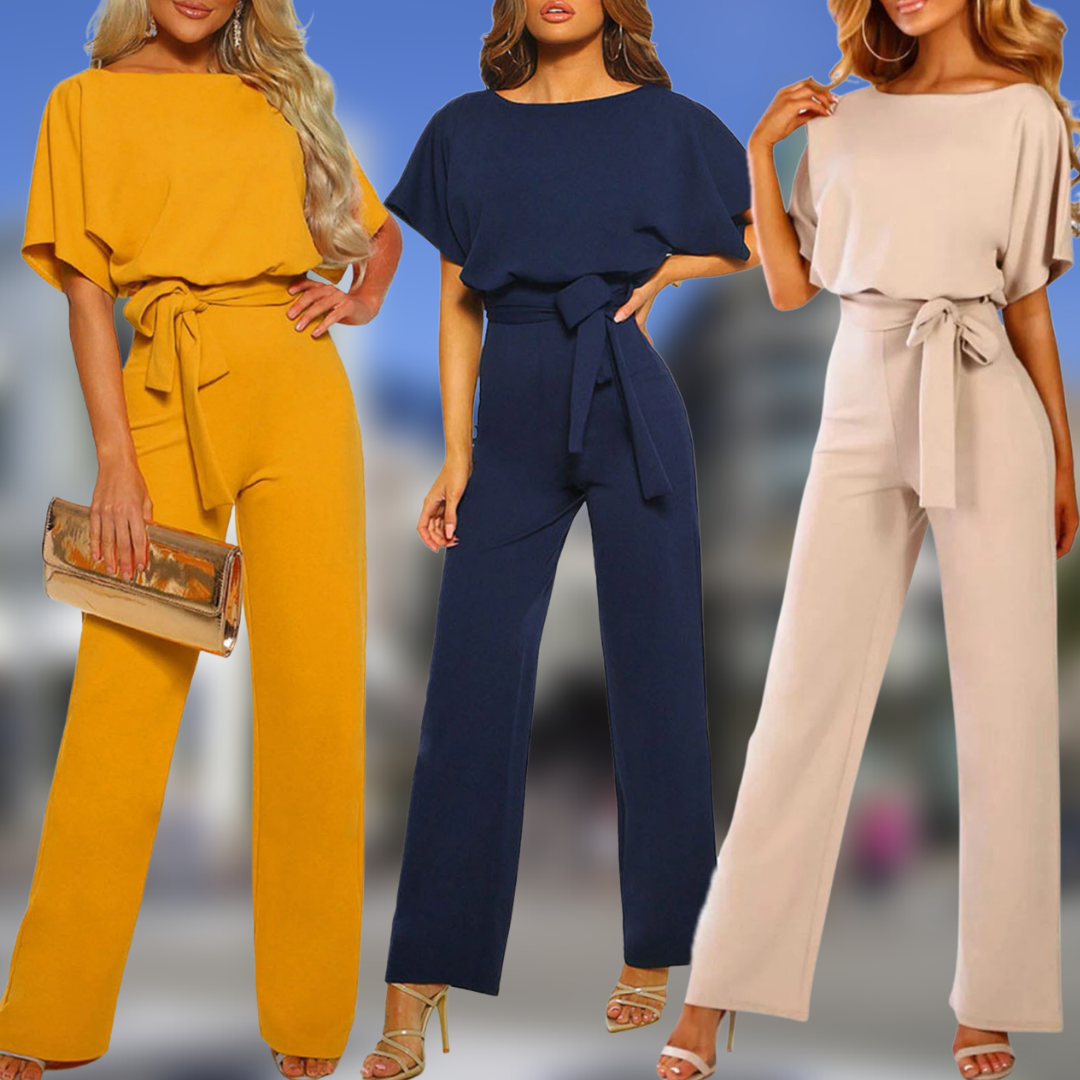 Elegante Jumpsuit met Riem | Stijlvolle Jumpsuit voor Werk en Feest