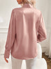 Elegante Blouse met Schleifenkragen | Luxe Polyester | Vrouwelijke Stijl-mezamstore.nl