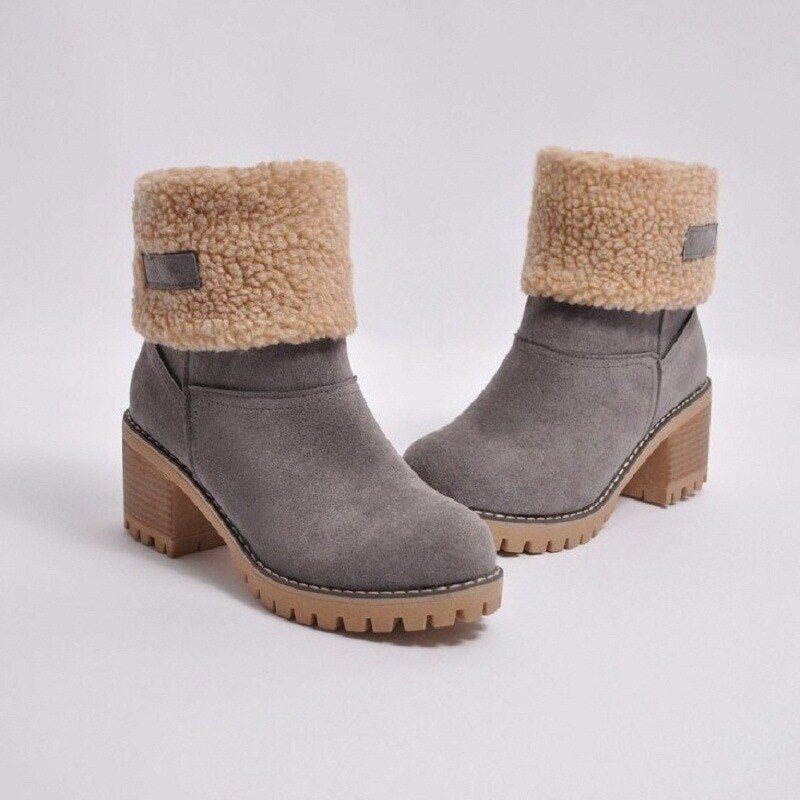 Warme Gevoerde Winterlaarzen voor Dames