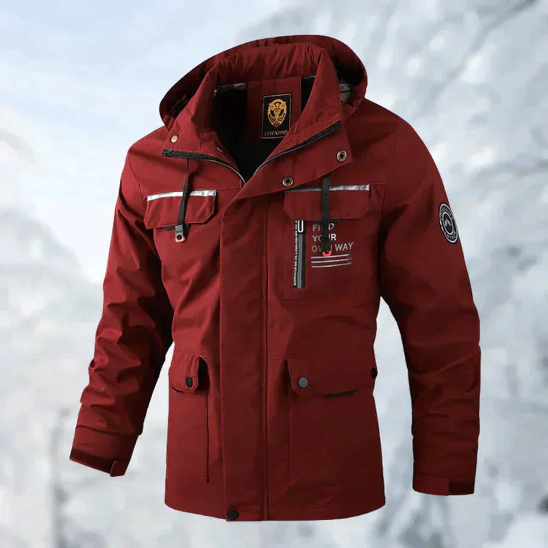 Warme winddichte outdoor winterjas – slijtvast en comfortabel