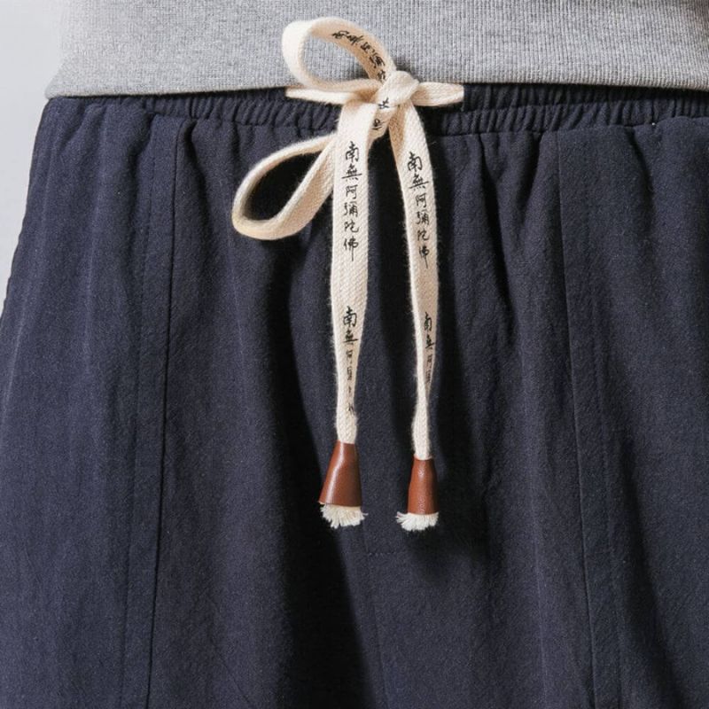 Katoenen harembroek unisex - ademend lichtgewicht casual