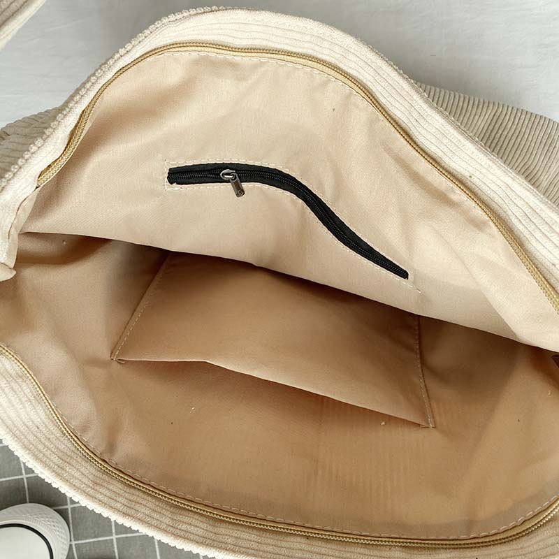 Duurzame Canvas Schoudertas met Verstelbare Band