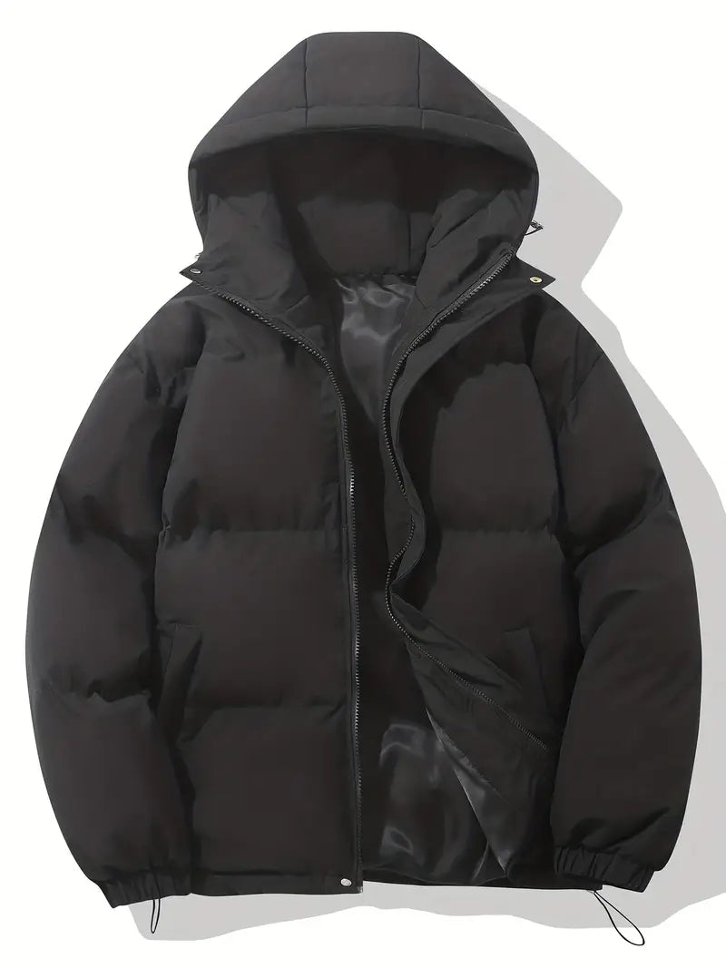 Klassieke Warme Winterjas met Capuchon voor Heren