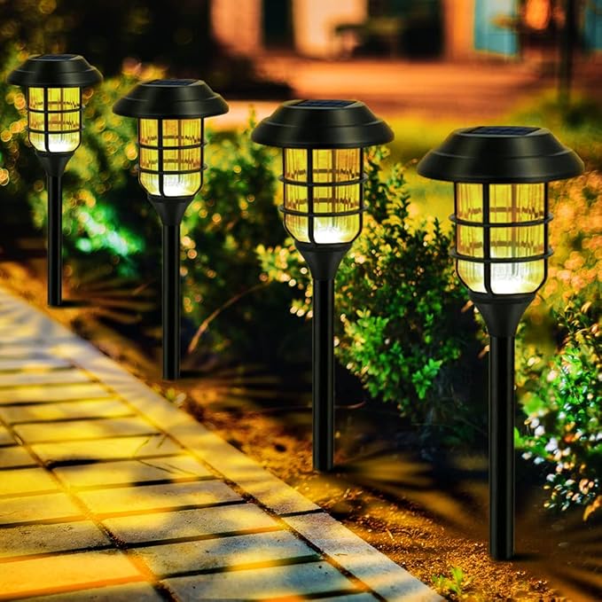 Zonne Tuinlampen Set van 6 - Sfeervolle Buitenverlichting