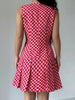 Mouwloze A-lijn Jurk met Vintage Ruitprint