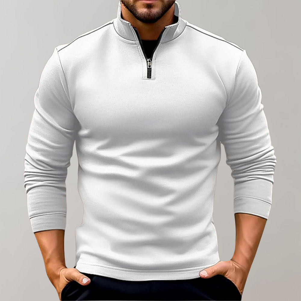Heren Half-Zip Trui – Comfortabele Lichtgewicht Pullover
