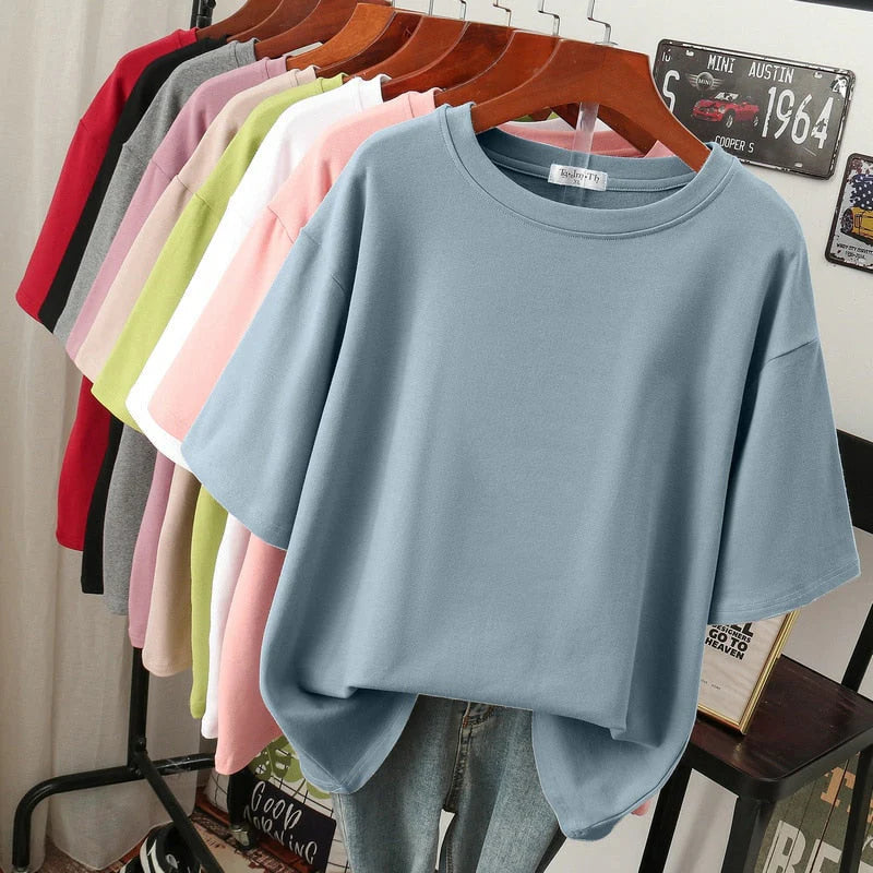 Oversized T-Shirt van Zachte Ademende Katoenmengsel