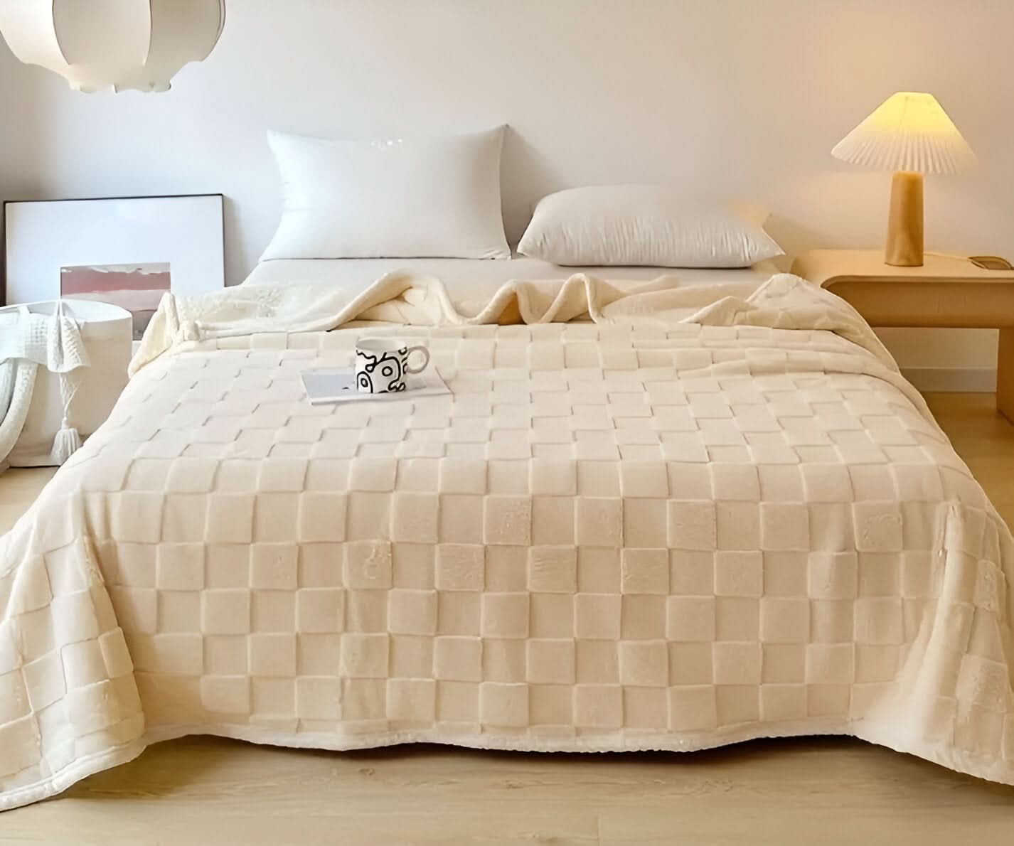 Dubbelzijdige Pluche Woondeken – Zachte & Warme Deken voor Bed & Bank