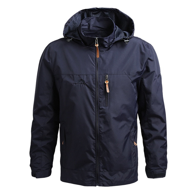 Heren Outdoorjas met Capuchon – Waterdicht, Winddicht en Ademend