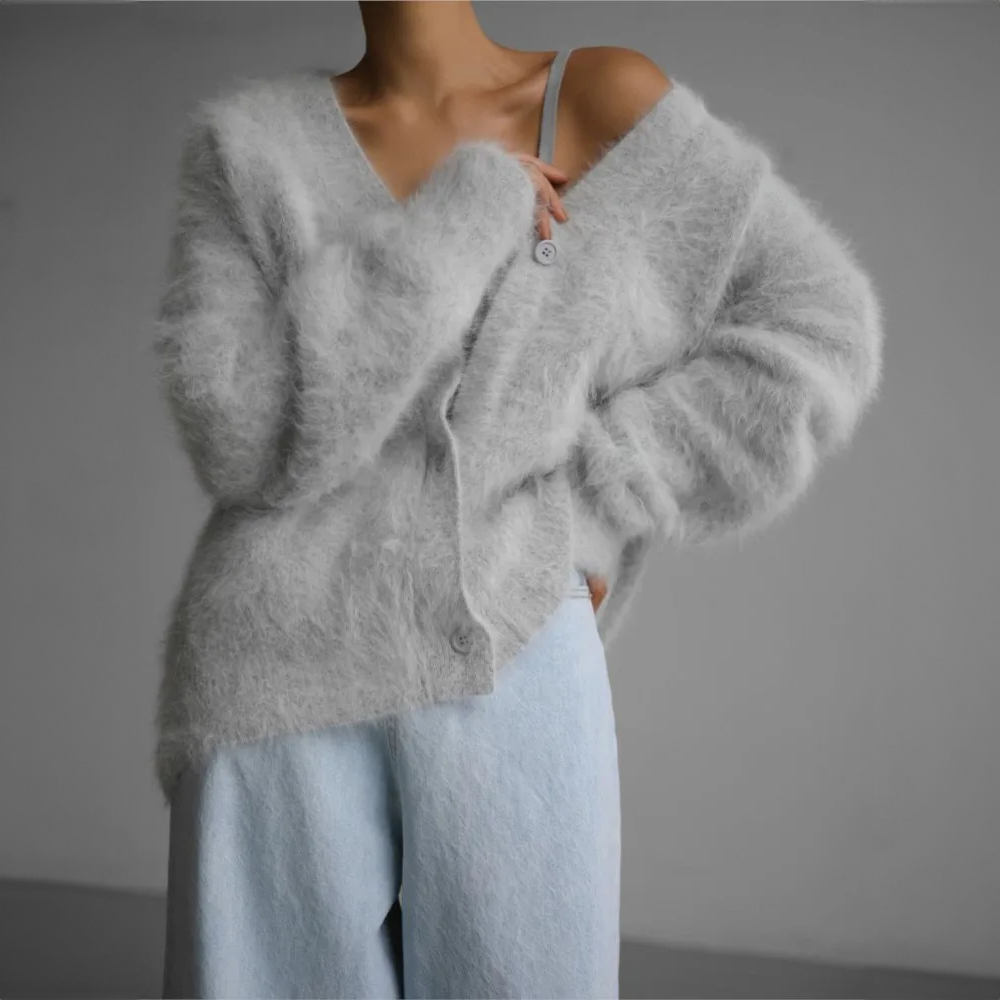 Dames Oversized Gebreid Vest – Zacht, Warm en Luxe