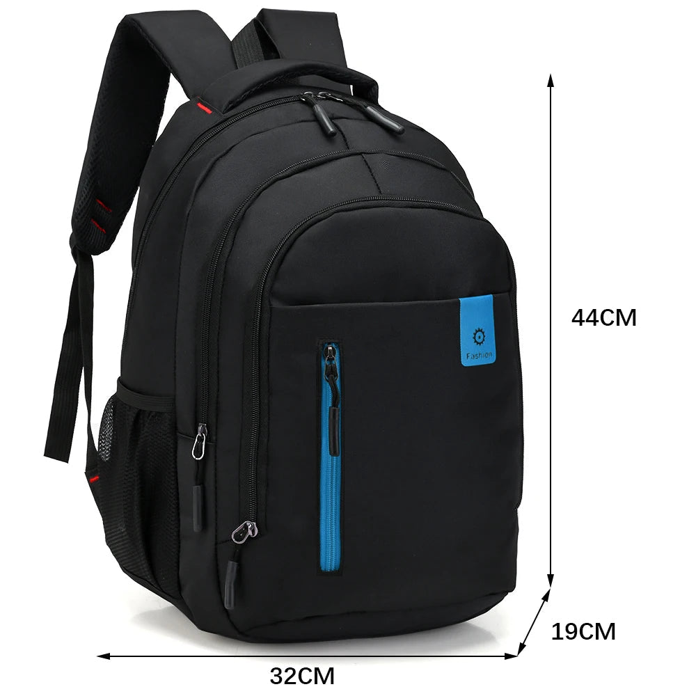 Oxford Laptop Rugzak - Waterbestendig - 15.6 Inch - Voor School en Reizen - Zwart