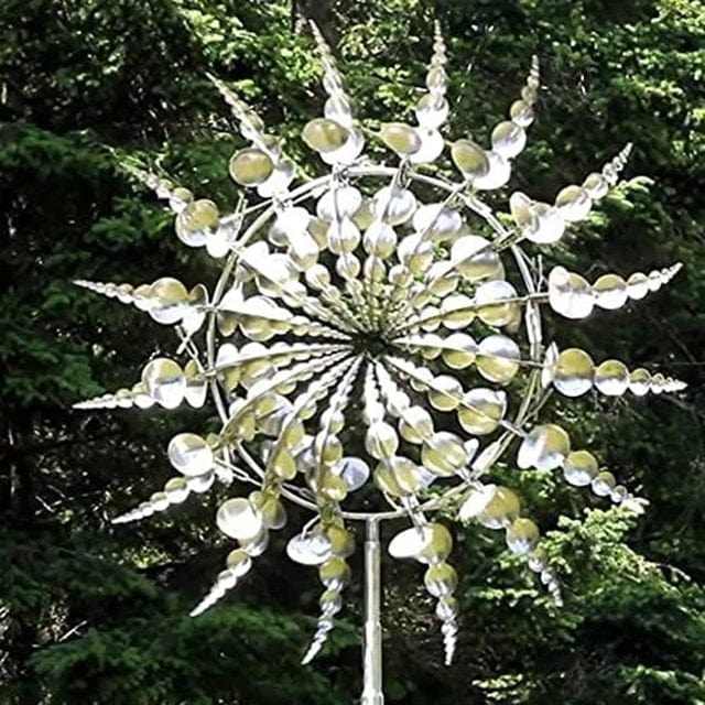 Decoratieve Windspinner voor de Tuin – Dubbelzijdige Draaiende Spinner
