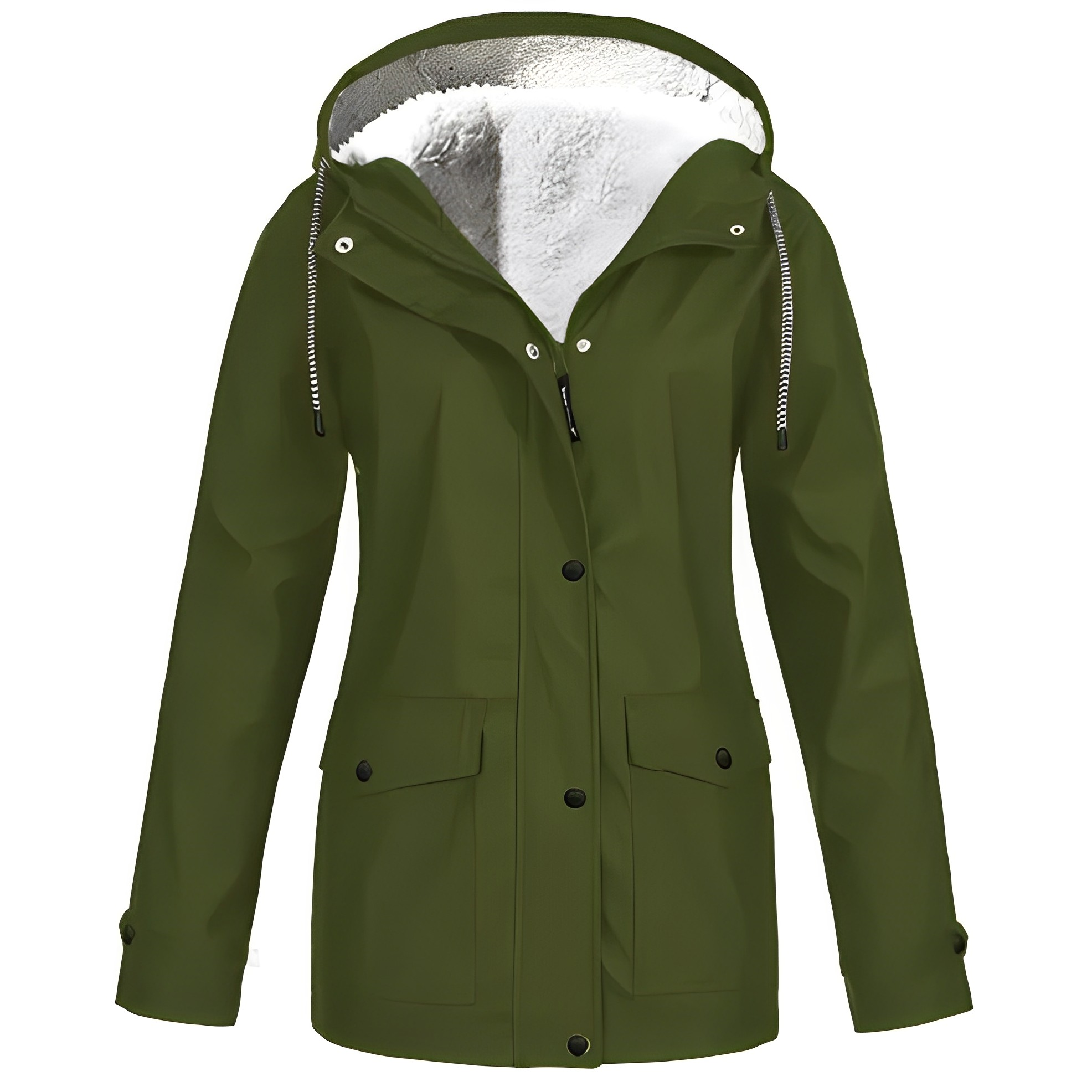 Fleece Gevoerde Regenjas voor Winterweer