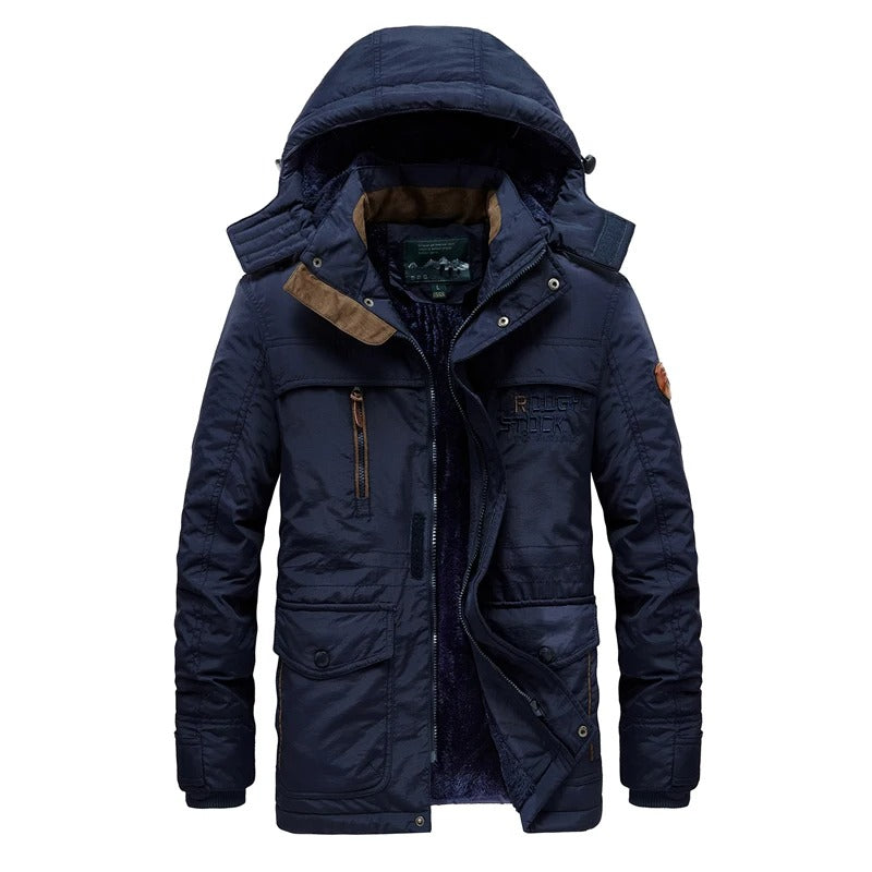 Heren Winterjas met Voering – Warm, Comfortabel en Praktisch met Zakken
