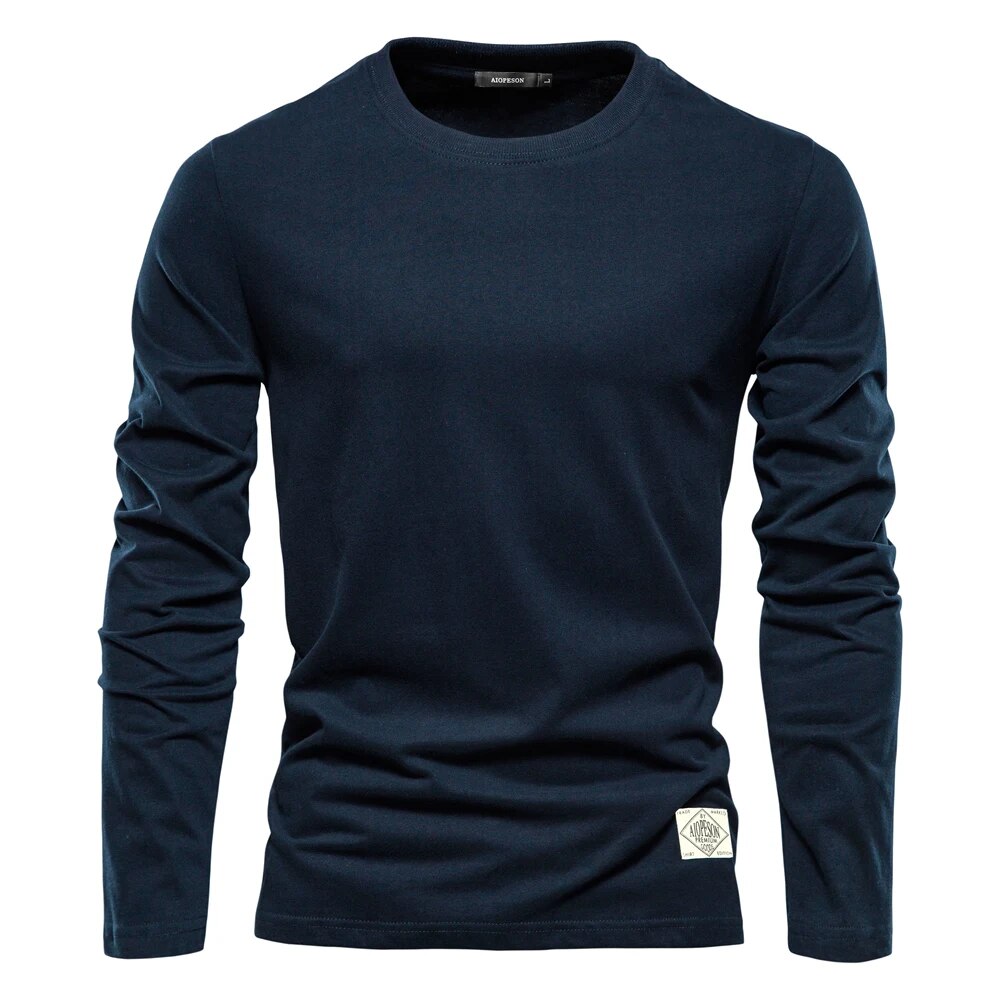 Heren Basic Longsleeve Shirt – Comfortabele Casual Lange Mouwen