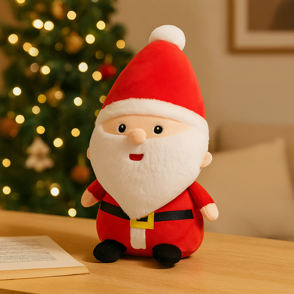 Kerst Decoratie Set – Pluche Kerstman, Rendier & Sneeuwpop