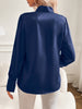 Elegante Blouse met Schleifenkragen | Luxe Polyester | Vrouwelijke Stijl-mezamstore.nl