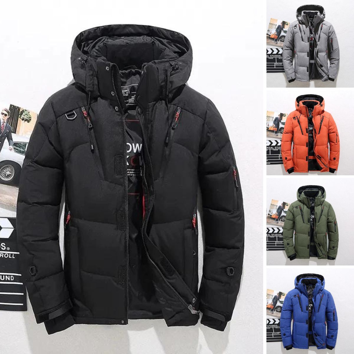Premium Gewatteerde Winterjas met Scandinavisch Design – Ultieme Warmte