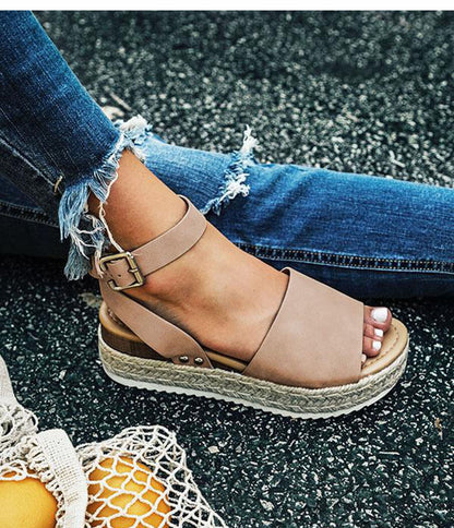 Zomerse Platform Espadrille Sandalen voor Dames