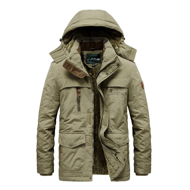 Heren Winterjas met Voering – Warm, Comfortabel en Praktisch met Zakken