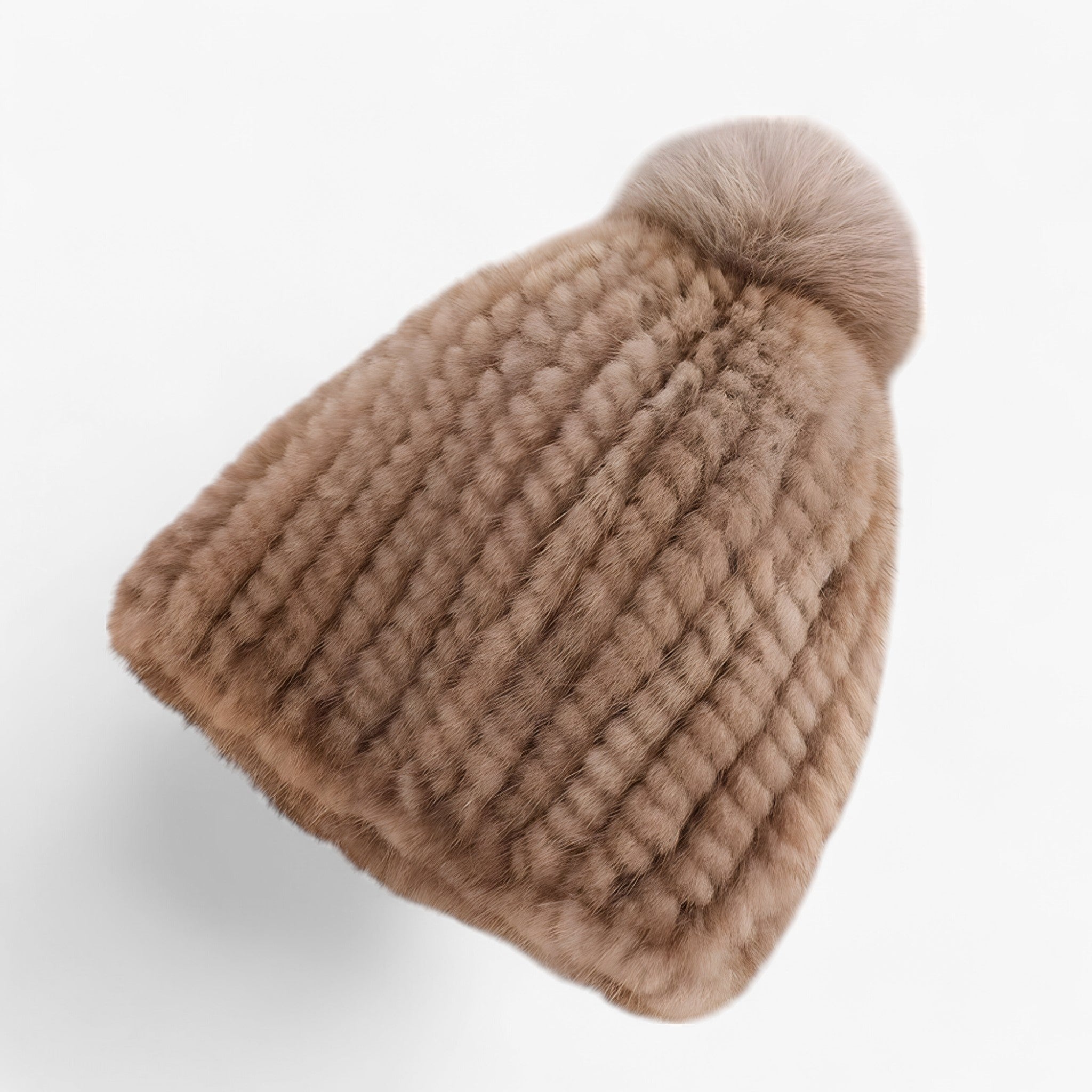 Luxe Pom Beanie – Elegante Wintermuts met Zachte Textuur