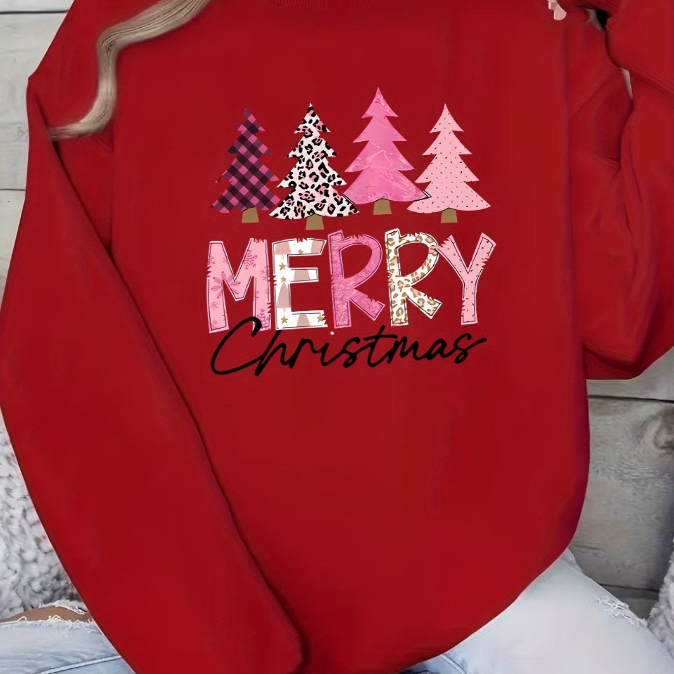 Dames Kersttrui – Comfortabele Winter Sweater met Print