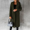 Elegante dames herfstjas met dubbele knoopsluiting en wollenmix