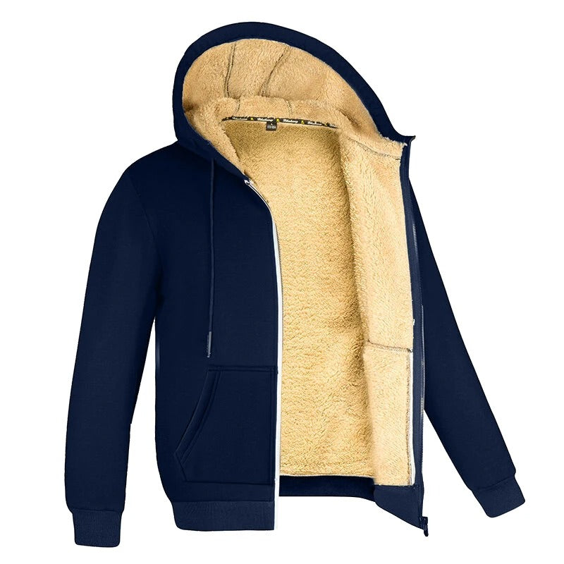 Lammwollen Kapuzenpullover voor heren - Warm en stijlvol-mezamstore.nl