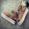 Stijlvolle en Comfortabele Sandalen met Sleehak voor Vrouwen