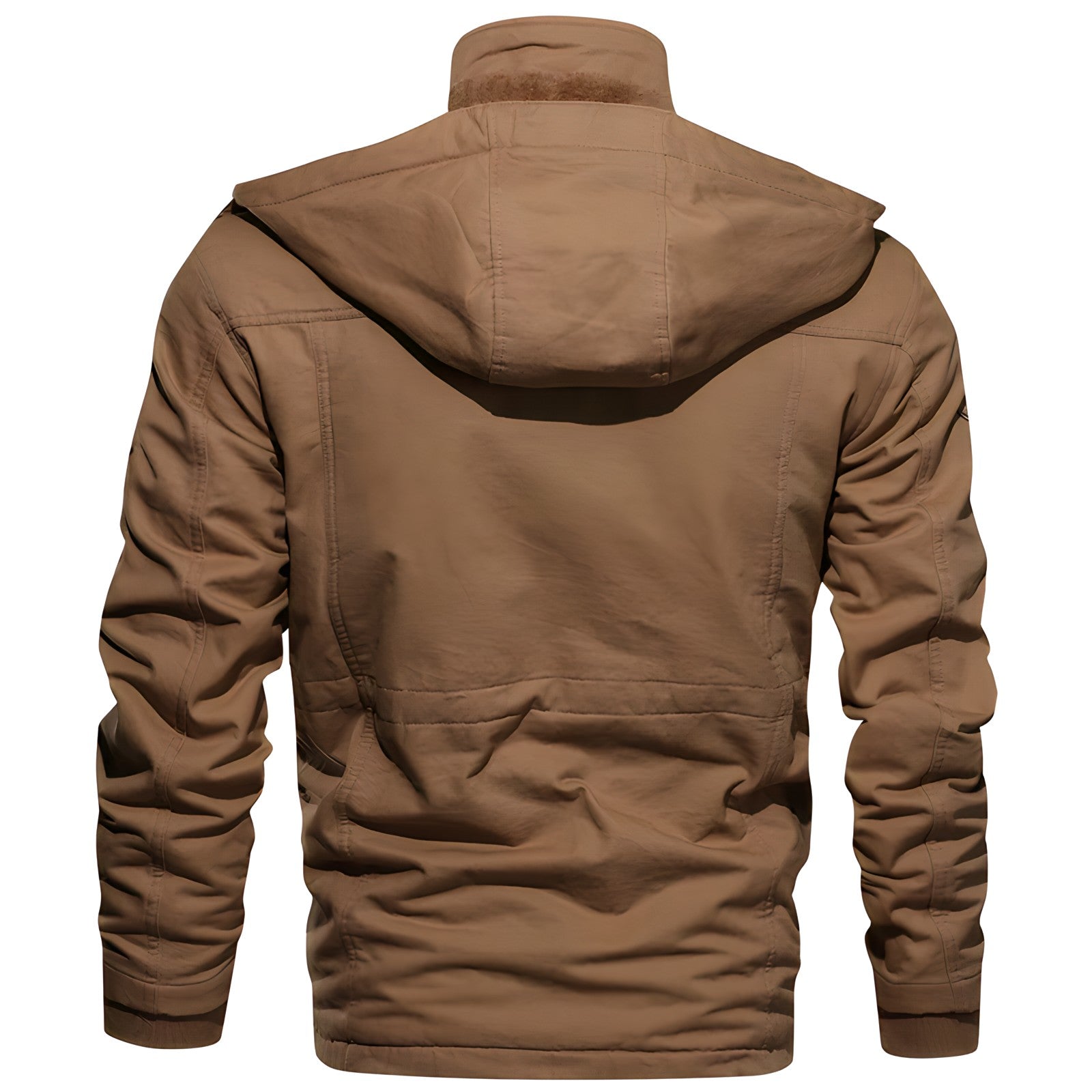Waterdichte Winterjas Heren – Outdoor Jas met Fleece Capuchon & Zakken
