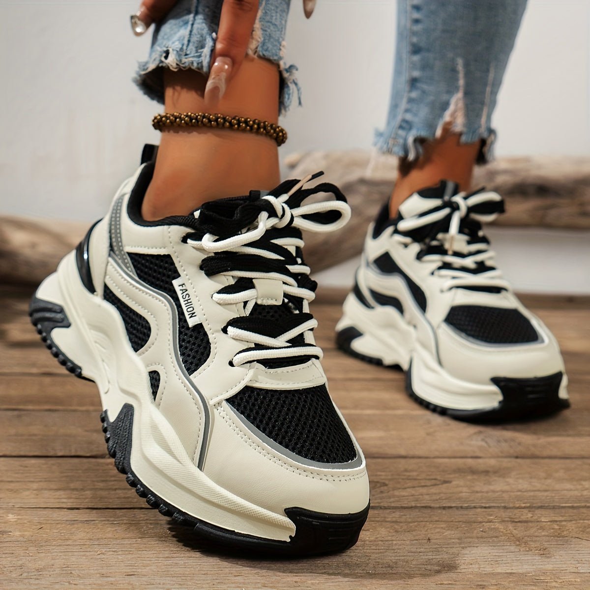Sneakers met Hoge Zool voor Comfort en Stijl