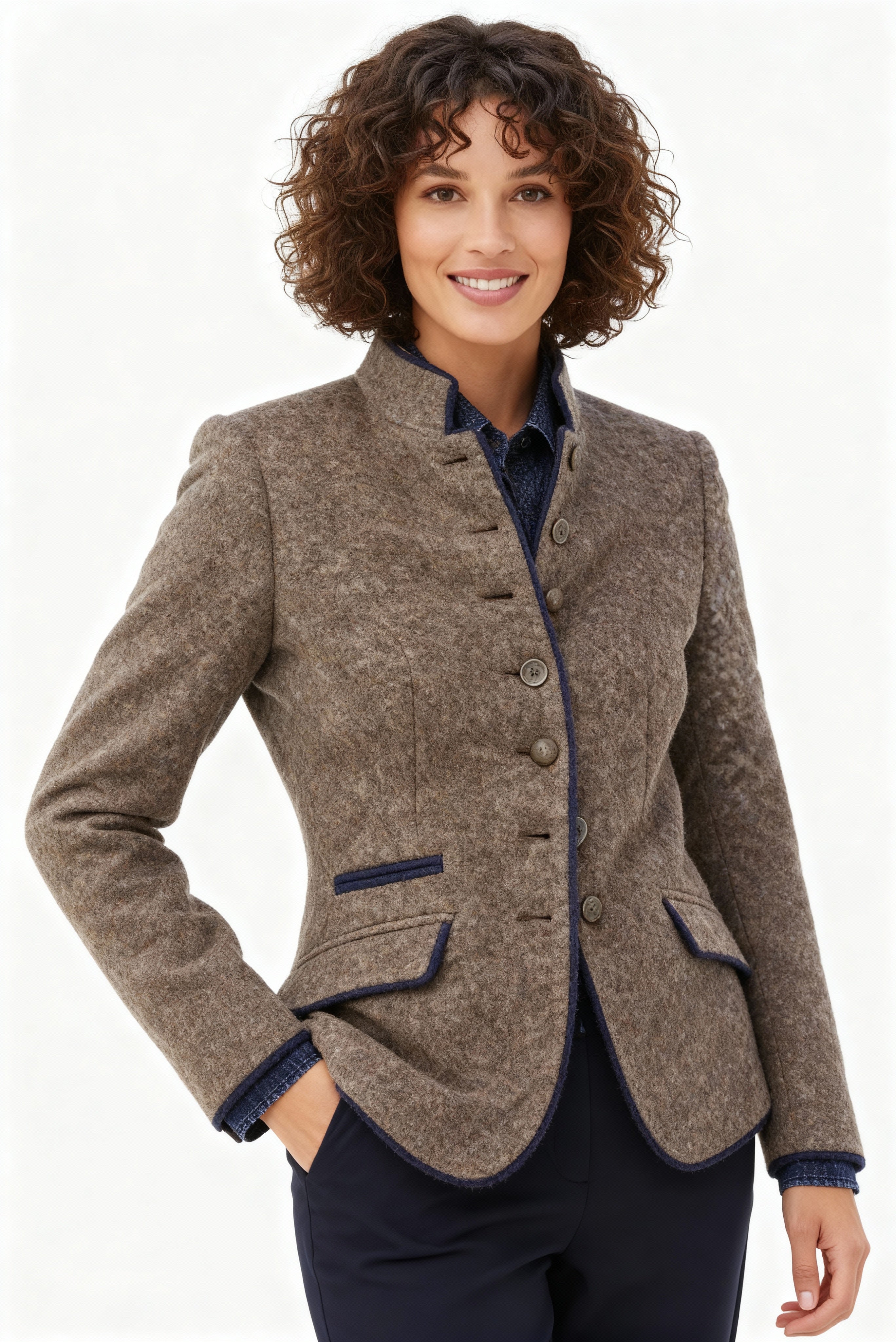 Dames Blazer – Elegante Getailleerde Jas met Klassieke Look