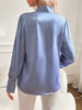 Elegante Blouse met Schleifenkragen | Luxe Polyester | Vrouwelijke Stijl-mezamstore.nl