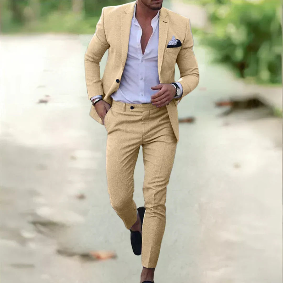 Herenset Slim Fit Pak – Moderne Blazer & Broek voor Stijlvolle Looks