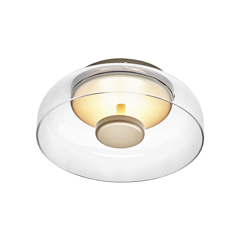 Elegante LED Plafondlamp van Glas en Metaal