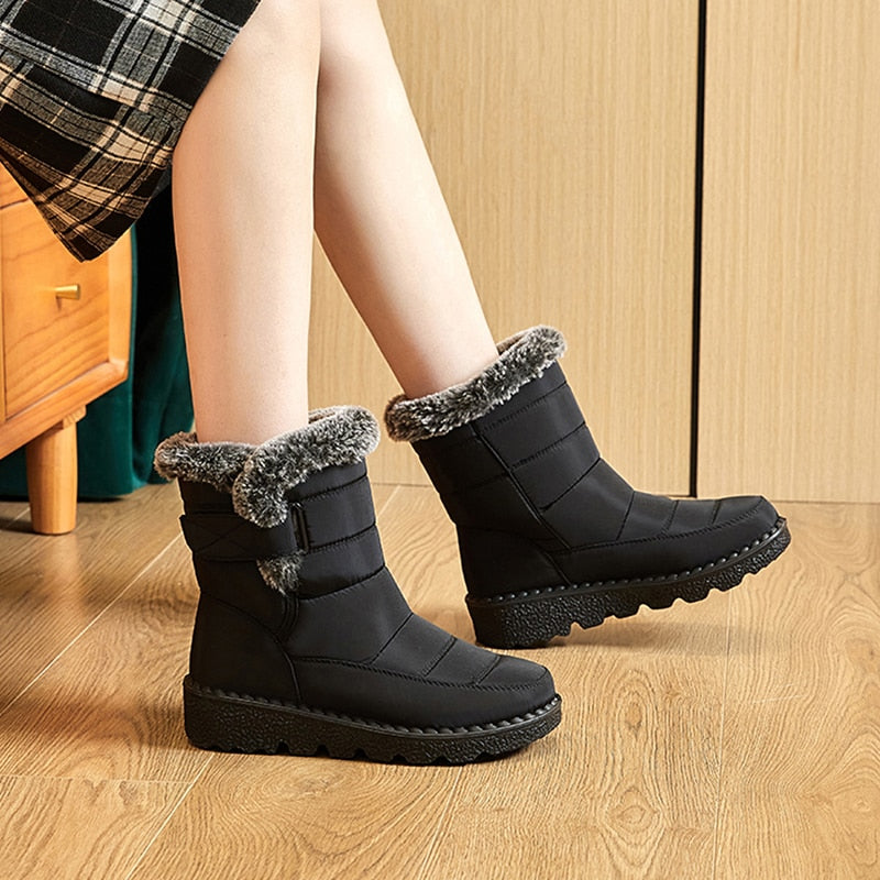 Dames Warme Winterboots – Waterafstotende Laarzen met Antislipzool