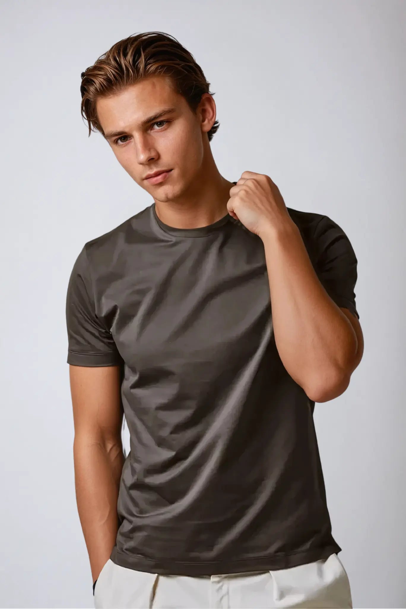 Heren Basic T-Shirt – Comfortabel Slim Fit Shirt