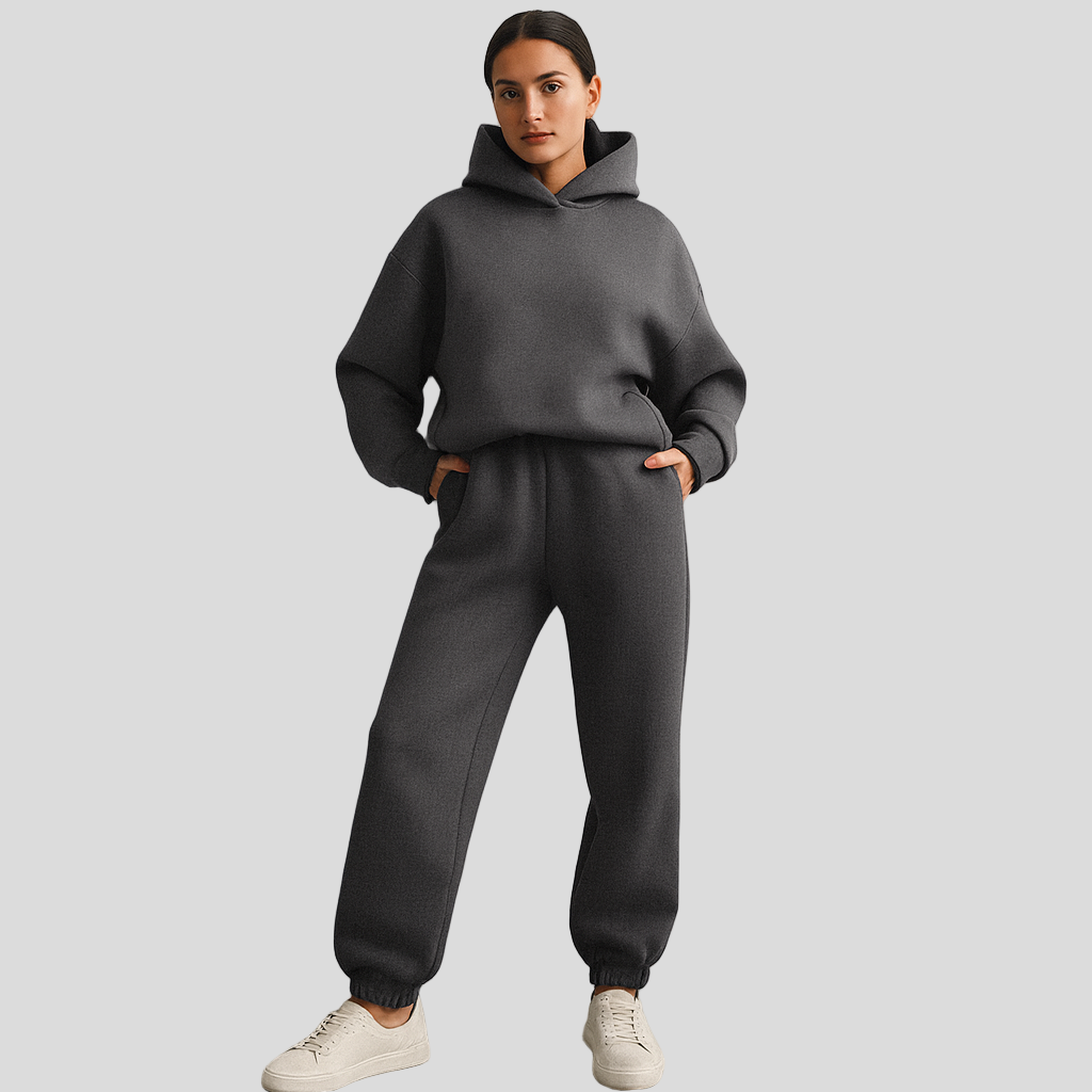 Dames Loungewear Set – Comfortabele Hoodie & Broek