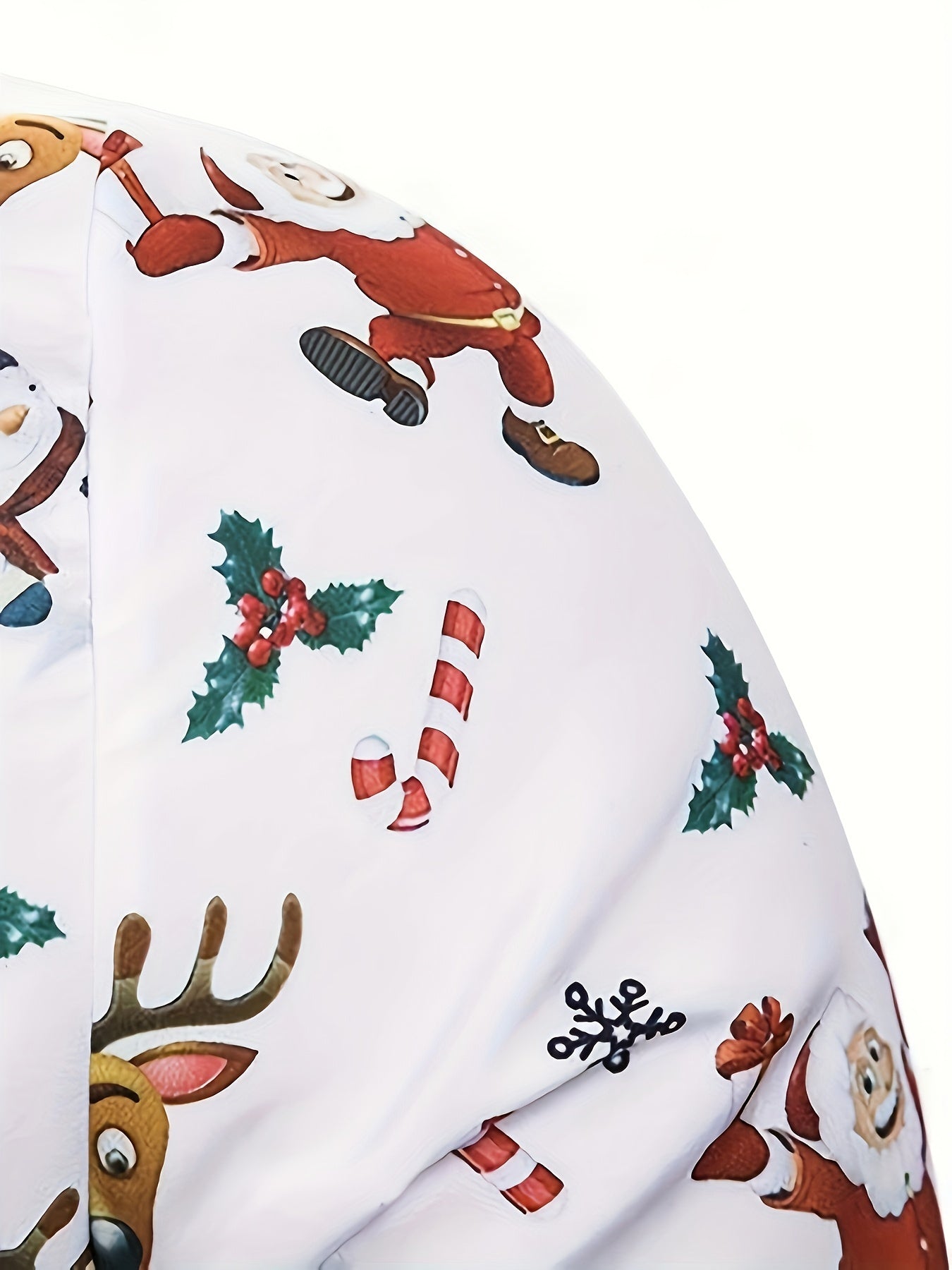 Heren Kerst Overhemd – Lange Mouwen Feestelijk Xmas Shirt