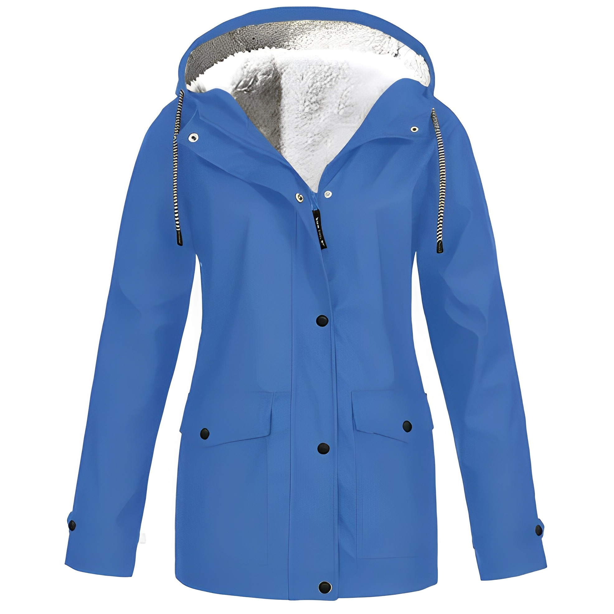 Fleece Gevoerde Regenjas voor Winterweer