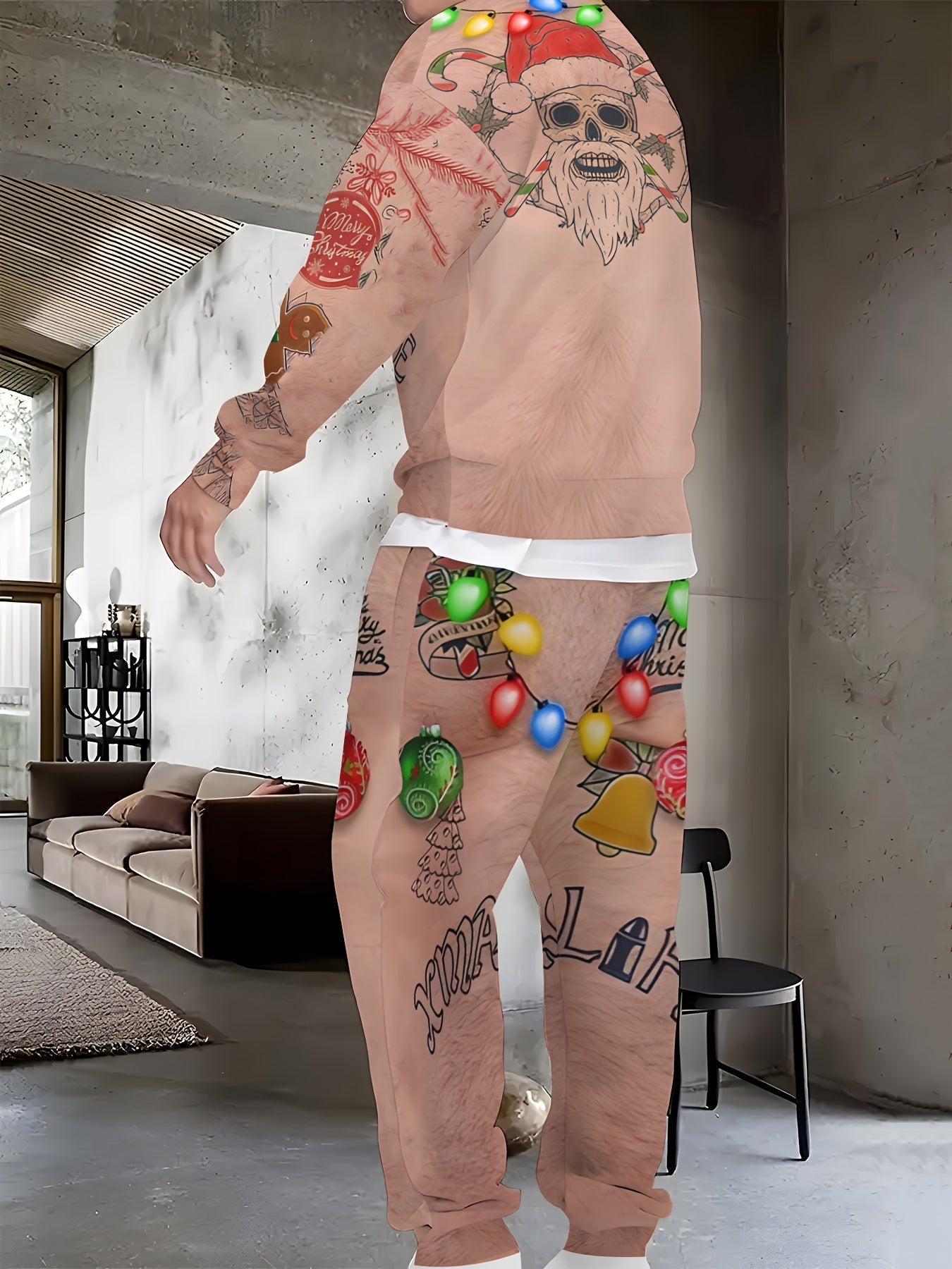 Unisex Kerst Joggingpak – Comfortabele Hoodie & Broek Set