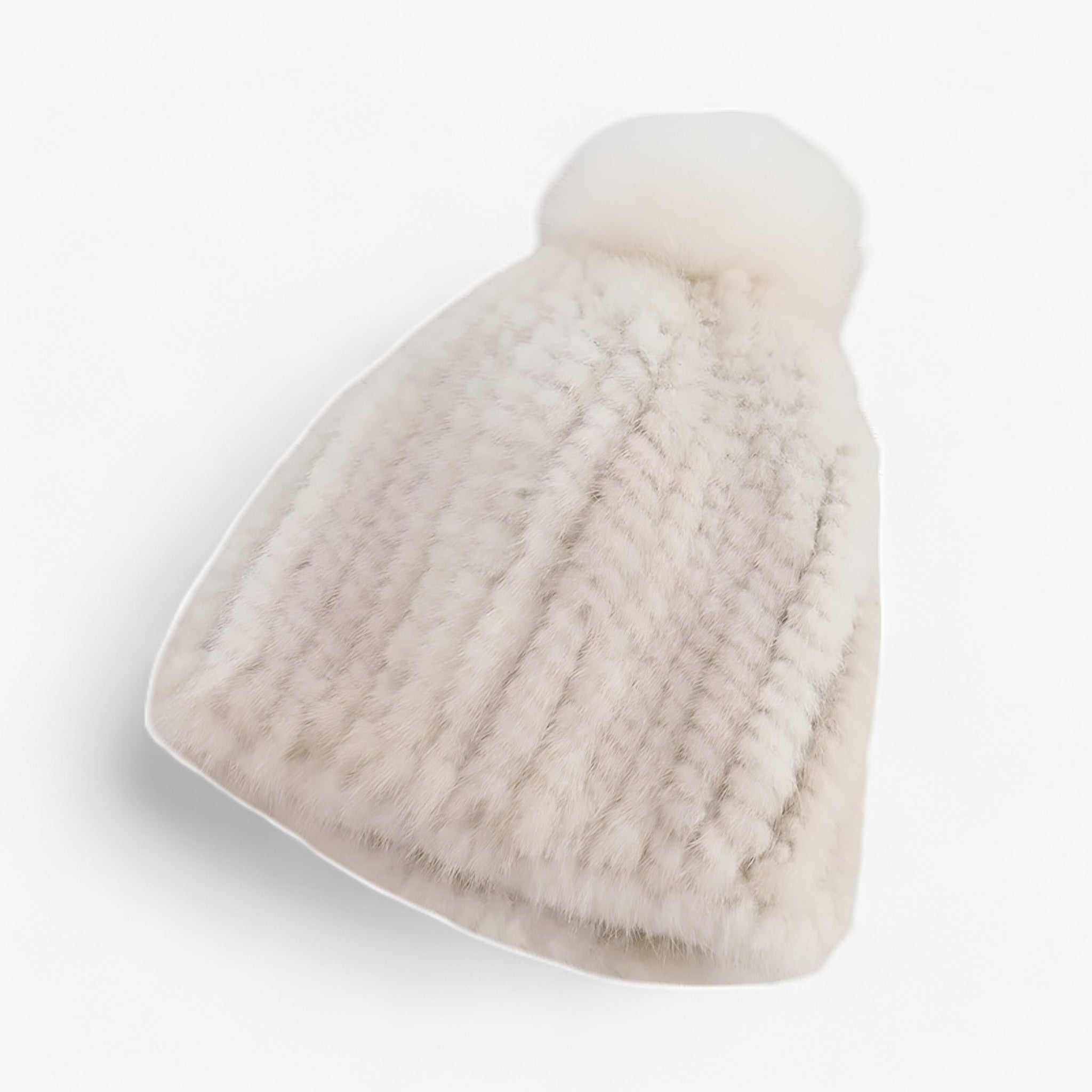 Luxe Pom Beanie – Elegante Wintermuts met Zachte Textuur