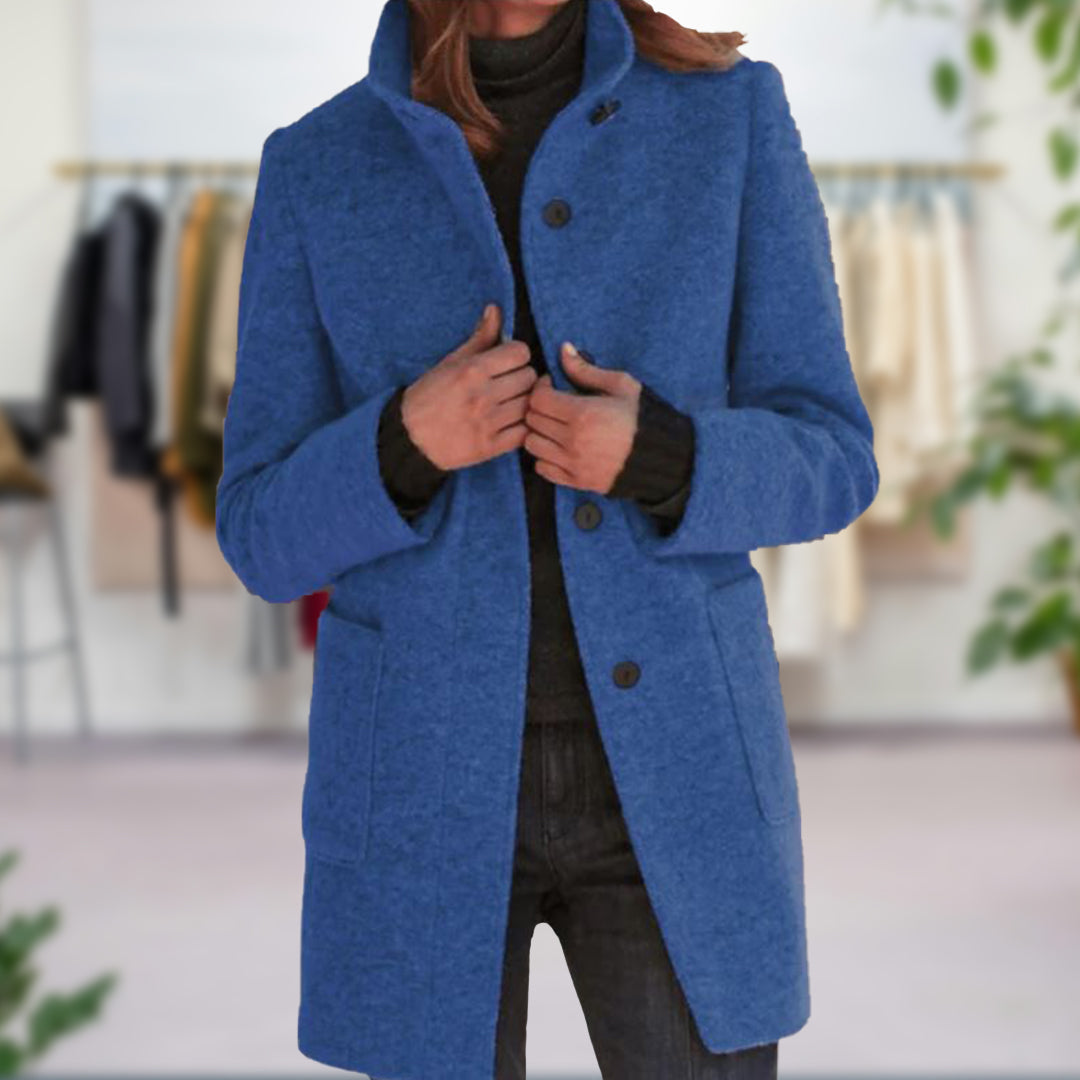 Stijlvolle Comfortabele Herfstjas voor Dames met Elegante Pasvorm
