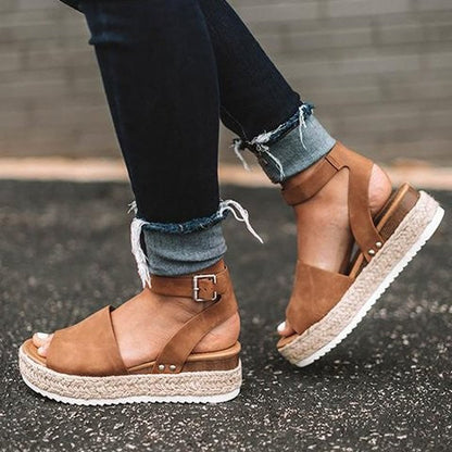 Zomerse Platform Espadrille Sandalen voor Dames