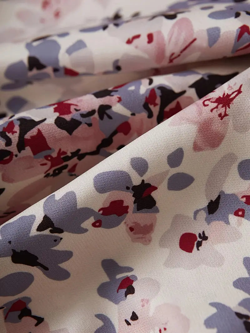 Bomberjack met Bloemenpatroon en Rits