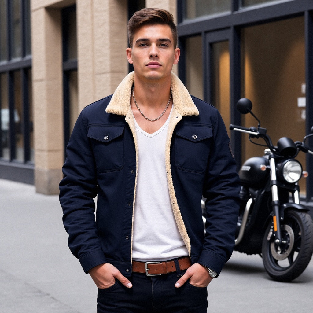Vintage Bomberjack Heren - Iconische Stijl en Winterwarmte