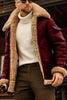 Heren Vintage Pilotenjas met Bontkraag – Warm & Stijlvol