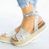 Stijlvolle en Comfortabele Sandalen met Sleehak voor Vrouwen